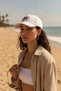 Unisex White Brooklyn Ny Embroidered Sports Cap with Red Detail - 2