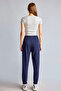 Women's Cotton Jogger Sweatpants with Elastic Cuffs and Pockets - 5