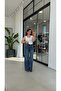 Lazer Wide Leg Jean Blue