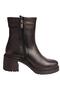 2552504K Genuine Leather Thick Sole Heeled Casual Women's Boots - 6