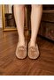 Women's Mink Plush Comfortable Ballerina Shoes with Chain Accessories, Suitable for Home and Daily Wear - 3