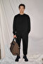 Creek Men's Round Collar Regular Tracksuit Set Black Tracksuit Set - 4