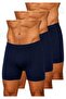323 Men's Bamboo Lycra Navy Blue Boxer Shorts 3 Pieces