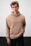 Sylas Men's Printed Hooded Mink - Beige Sweatshirt - 3