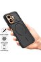 Honor X7e Plus 5G 2026 Soft Silicone Carbon Fiber Magsafe Protective Back Case Cover Brown - 2