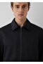 Regular Fit Zip-Up Black Men's Jacket. - 4