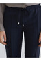 Nevavm Women's Carrot Cut Pants with Elastic Waist and Difference in Color - 3