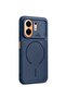 Honor X7e Plus 5G 2026 Soft Silicone Carbon Fiber Magsafe Protective Back Case Cover Brown - 4