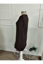 Women's long sleeve crew neck short modal dress - 5