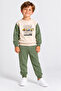 Boy's Top and Bottom Set Bigbro Green Seasonal 100% Cotton