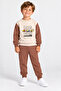 Boy's Top and Bottom Set Bigbro Is Seasonal in Brown, 100% Cotton