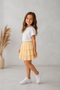 Girl's T-Shirt Muslin Skirt Set - 3