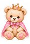 Teddy Bear Themed Birthday Set 6 Masks 6 Figures with Names on Them 10 Triangle Banners 6 Cake Toothpicks - 4