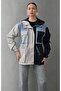 Mixed Color Block Long Women's Raincoat - 2