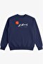 Navy Blue St Moritz Printed Sweatshirt