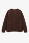 Brown Oversized Sweatshirt with Side Slits - 2