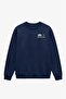 Navy Blue Agustina Shuan Printed Sweatshirt