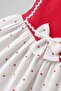 Girl's Heart Patterned Muslin Dress - 3
