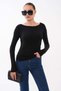 Women's Open Collar Modal Bodysuit - 2