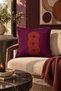 Viva Modern Colorful Fuchsia Orange Geometric 1 Piece Throw Pillow Cover Double-Sided Digital Printing Hidden Zipper Decorative Living Room Sofa Cushion Home Decor - 3