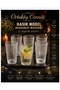 6 Straw-Style Soft Drink Cocktail Glasses, 300 Cc Volume, 13 cm Length, 7 cm Mouth, 6 cm Base. - 2