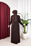 Honeycomb Fabric Button Detail Simple Rabia Ferace - 4