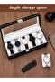 Watch Box Organizer for Men, 6 Slot Watch Case with Glass Lid, Black Watch Holder with Soft Cushioned Interior, Watch Display Storage Case for Men, Women & Travel - 5
