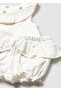 Newborn Baby Girl Four-Piece Combed Cotton Set Green - 4