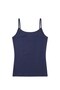 Navy Blue Polyamide Strap Tank Top - 2