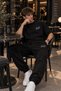 Swp Printed Cotton Oversize Premium T-Shirt Tracksuit Set - 2