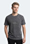 Zair Men's Printed Gray T-Shirt