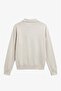 Ecru Button Polo Collar Sweater - 2