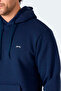 Moonlight I Men's Hooded Dark Navy Blue Sweatshirt - 2