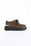 Denver Women's Genuine Leather Thick Soled Sneaker Casual Shoes - 5
