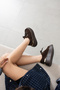 Denver Women's Genuine Leather Thick Soled Sneaker Casual Shoes - 4