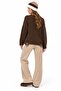 Women's Premium Ripped Detailed Oversize Knitwear Sweater - 4