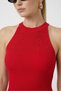 Women's Stoned Ribbed Halter Neck Crop Blouse - 3