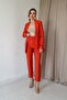 Orange Fit Jacket and Pants Set
