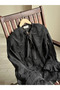 Modal Shirt with Tulle Detail on the Collar - 3
