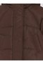 Ozmarka New Season Brown Hooded Baby Girl Inflatable Coat - 2