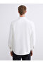 White Regular Fit Long Sleeve Men's Shirt - 4