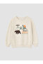 Two Mt Shop Quality Lcw Kids Brown 3 Thread Raster Printed Standard & Regular Boys Sweater - 2