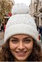 Women's Pompom Sparkling Knitwear Beanie Lined Winter Beanie - 5