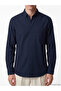 Rmz Gi̇yi̇m Farkiyla Slim Fit Long Sleeve Gabardine Men's Shirt - 4