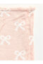 Rmz Gi̇yi̇m Farkiyla Bow Embroidered Double Blanket 150X220 cm - 6
