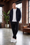 Men's Elastic Cuffed, Drawstring, Baggy, Fleece-Lined Sweatpants, Thick, Wide Cut, Comfortable Fit - 6