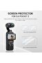 4PCS Tempered Glass Screen Protector Film Combo Compatible with DJI OSMO Pocket 3 Camera 2 S - 7
