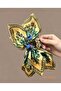 Tie-Dye Patterned Color-Graduated Bow Design Mandal Clasp (Bc-1316) - 4