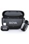 ميكروفون لافالير لاسلكي BOYA Mini 2 مع إلغاء الضوضاء بالذكاء الاصطناعي والتحكم عبر التطبيق، عمر بطارية 30 ساعة مع شاحن