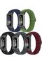 مجموعة من 5 أحزمة ساعة مرنة من النايلون متوافقة مع Fitbit Charge 6/Fitbit Charge 5، قابلة للتعديل